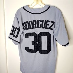 Grey Black Sandolt Baseball Jersey Rodriguez